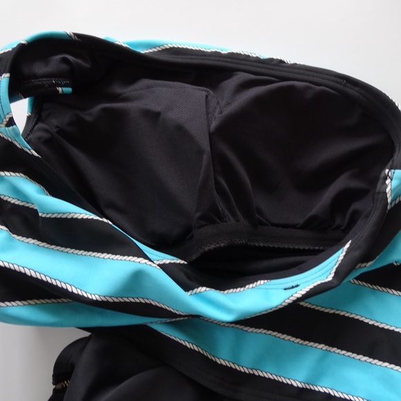 Michael Kors NWT One Shoulder Rope Rugby Swimsuit - Picture 4 of 4